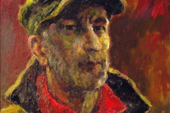 Автопортрет в кепке. 2008. Холст, масло. 60х50